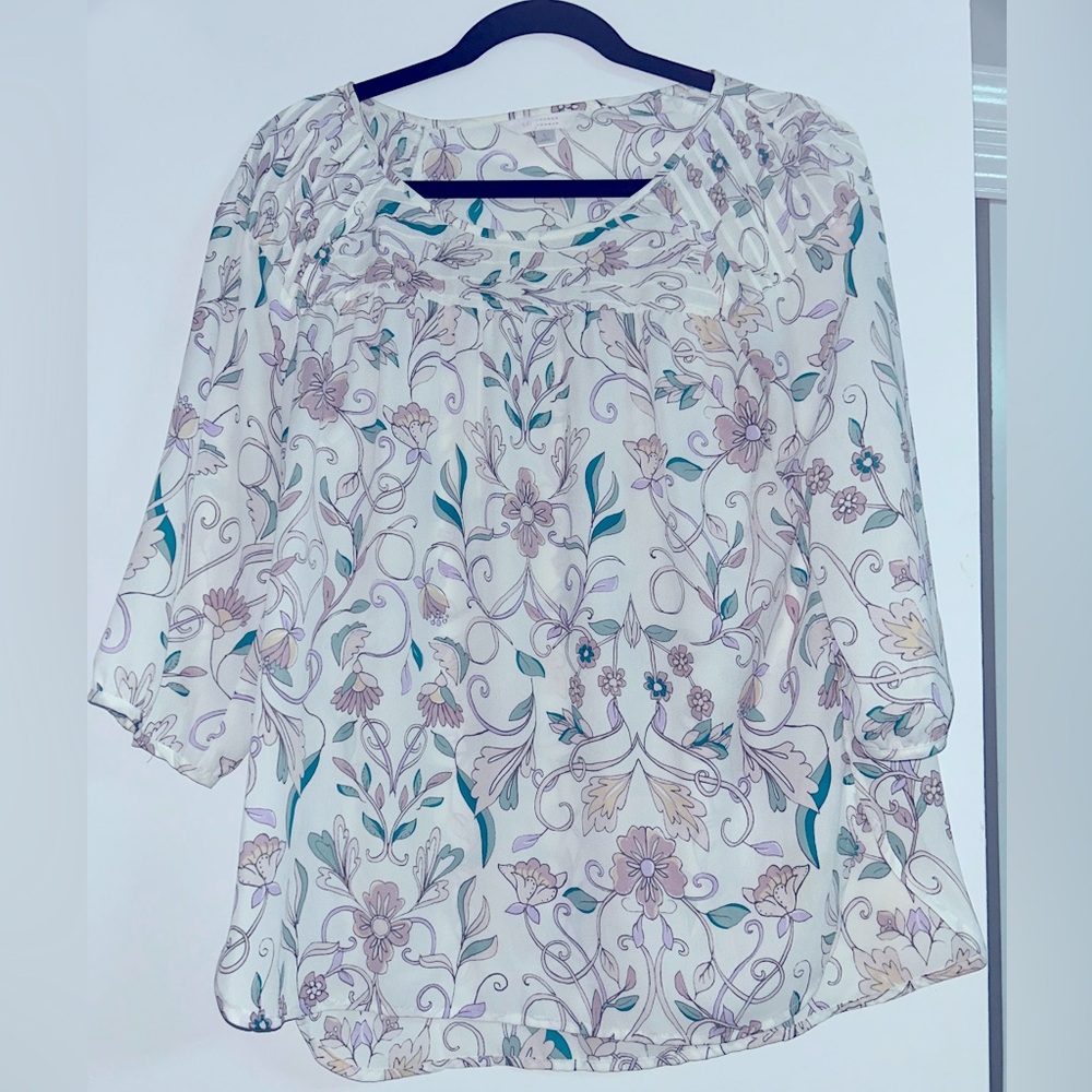 Lauren Conrad pastel 3/4 sleeve shirt.